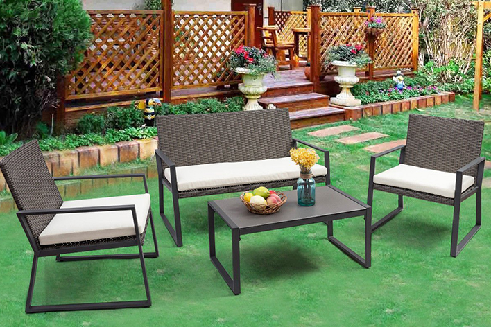 Lawn Furniture, Outdoor Furniture On Grass
